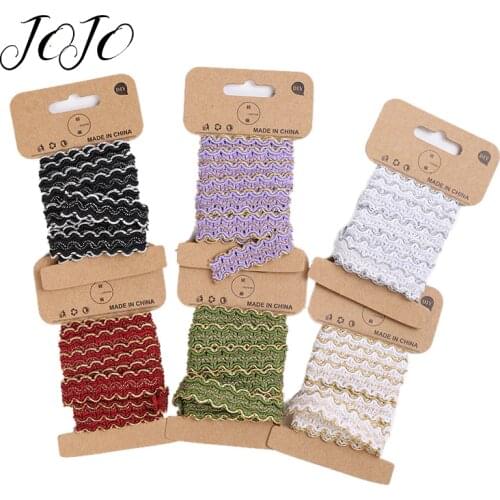 JOJO BOWS 15mm 2y Colored Lace Ribbon For DIY Handmade Crafts Supplies Gifts Box Cards Wrapping Home Party Decoration Materials