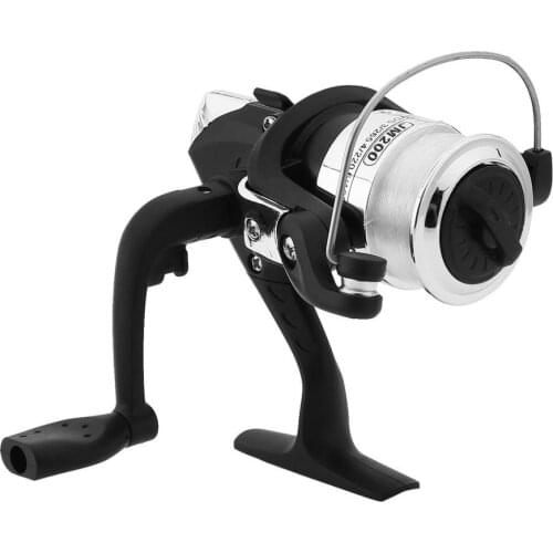 Electroplating Fishing Reel Gear Ratio 5.1: 1 Spinning Reel With Fishing Line 2018 Lightweight Exchangable Handle JL200