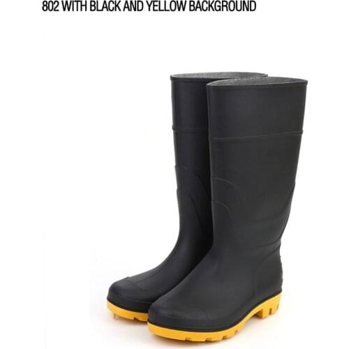 PVC Lightweight boots waterproof slip-resistant working boots plastic rain boots for farm and garden