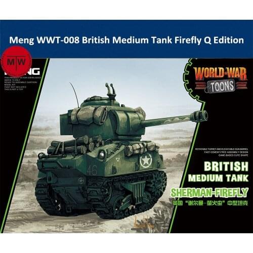 Meng WWT-008 British Medium Tank Firefly Q Edition Cute Plastic Assembly Model Kit