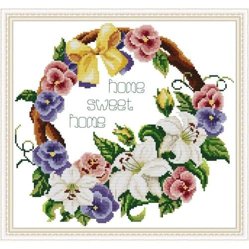 Everlasting Love Sweet Home Ecological Cotton Chinese Cross Stitch Kits 11 14CT DIY Holiday Gift Send Off Family Home Decoration