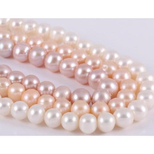 Natural Freshwater Pearl Loose Round Beads 36 Cm For DIY Bracelet Earring Necklace Sewing Craft Jewelry Accessory