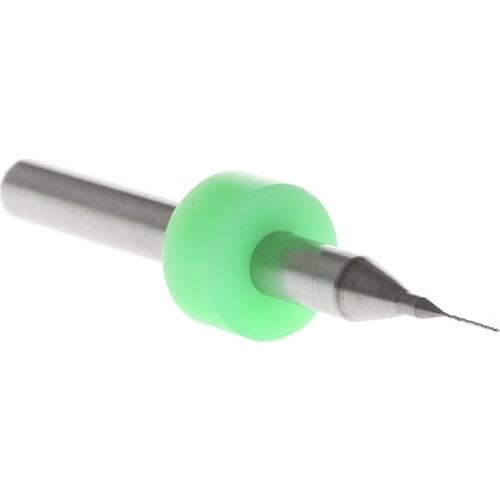 New 10Pc 0.2mm Tip 1/8" Shank Spiral Flute Tungsten Carbide Micro PCB Drill Bits R7UB