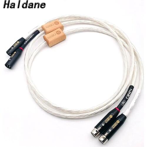 Haldane Pair HIFI Odin Audio XLR Balanced Interconnect Cable Hi-End 3pin XLR Male to Female Audio Balanced Cable