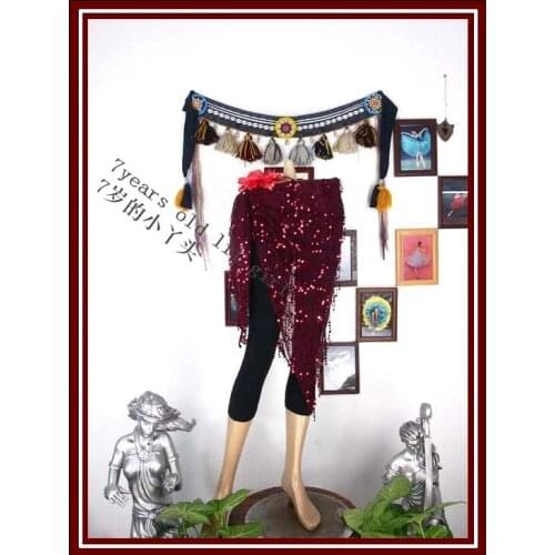 Triangle Belly Dance Hip Scarf Wrap Waistband Belt BC024-25