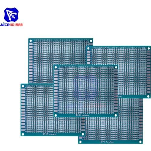 Diymore 5PCS/Lot Universal PCB Board 70x90 mm 2.54mm Hole Pitch Prototype Paper Printed Circuit Panel 7x9 cm Single Sided Board