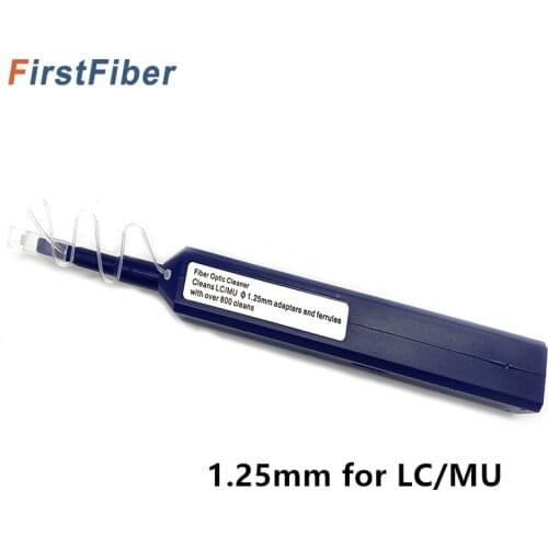 Fiber Optic Cleaning Pen Fiber Optic Bulkhead Ferrule One-click Cleaner for 1.25mm Connectors LC/ MU Connector clean