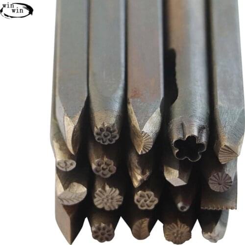 Win win Jewelry engraving chisel gold flower anvil chisel carving cutter 20 sets of chisel steel seal manual engraving flower