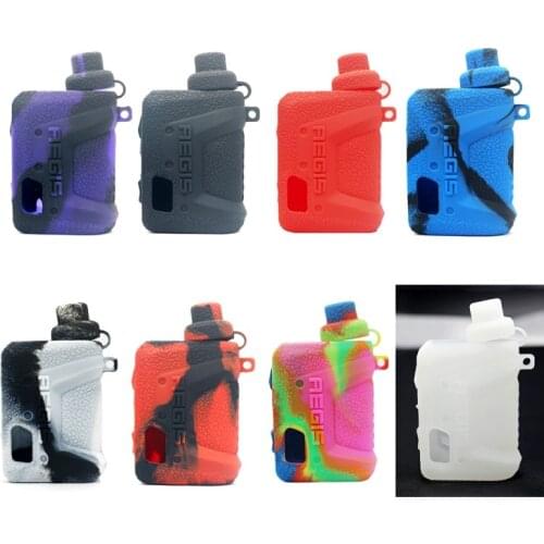 Protective aegis hero Rubber Sleeve sticker Skin Shield leather Wrap Texture Cover aegis hero vape pod kit silicone case