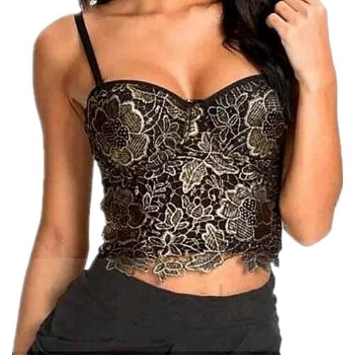 2020 Women Steampunk Corset Bra Bronzing Lotus Tops Lace Bralette Push Up Bras for Women Wedding Bridal Bustiers Top