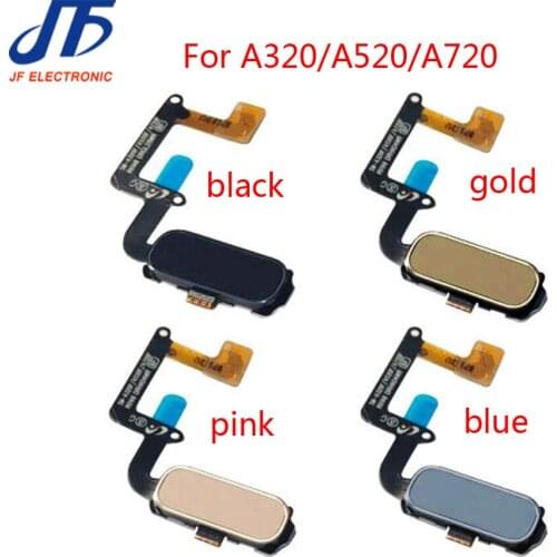 10pcs/lot touch ID Ribbon For Samsung Galaxy A3 A5 A7 A320 A520 A720 Home Return Key Menu Button Flex Cable Fingerprint Sensor