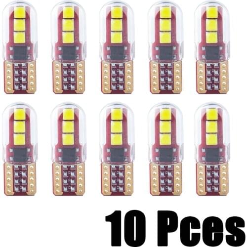10Pces T10 W5W LED High Quality LED Turn Light LED Perfect Light FLS35-BLG for Dome Light Door Light DRL 3030 Chips 6 SMD