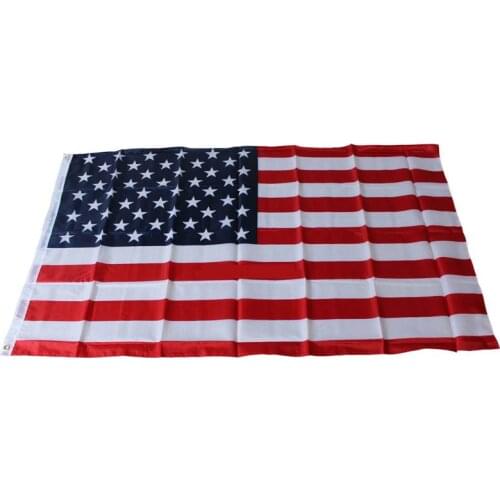 150x90cm American Flag US Flag High Quality Double Sided Printed Polyester USA Flag 100PCS