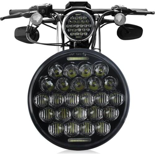 2019 Newest 5D 5.75INCH LED HEADLIGHT for Sportster Iron 883 72W LED Round lights