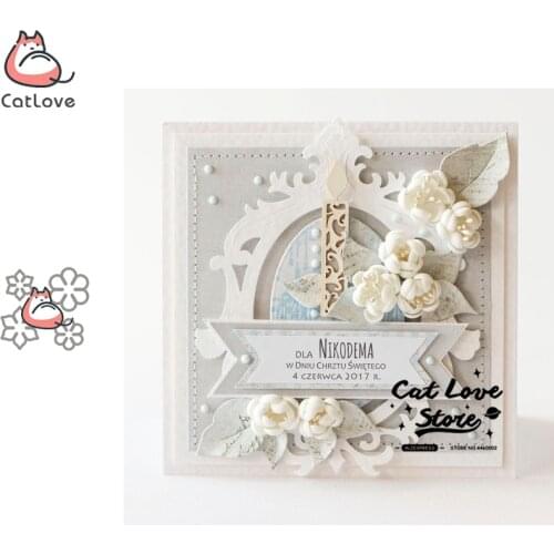 4PCS Flower Series Metal Cutting Dies Scrapbooking Stencil Decorative Craft Embossing Die Cuts Card Making New Dies For 2019