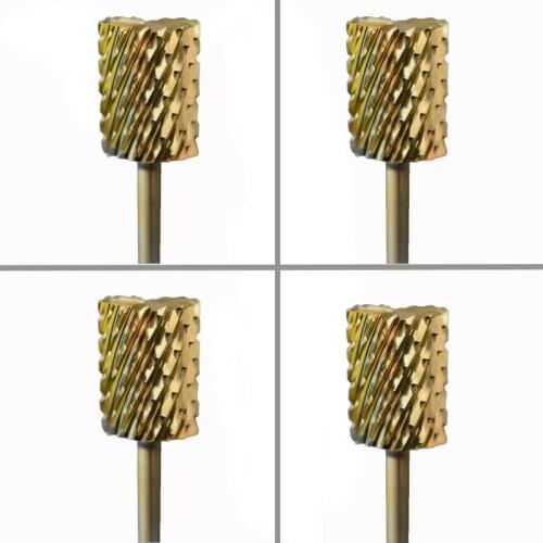 4pcs Carbide Nail Drill Bit -Big Pink & White Bit - C