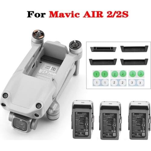 4 pcs Silicone Battery Dust Plug for DJI Mavic Air 2 Charging Port Dust-proof Cap Protection Cover for mavic air2 Accessories