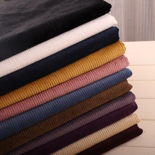 50*150cm Cotton 8 Holes Stretch Corduroy Clothing Fabric Mens And Womens Pants Wide Leg Pants Bubble Fleece Fabric