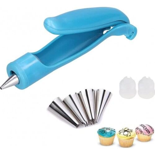 Pastry Icing Piping Bag Nozzle Tips Fondant Cake SugarCraft Decorating Pen New Cake Decorating Tools Kitchen Accessories D975