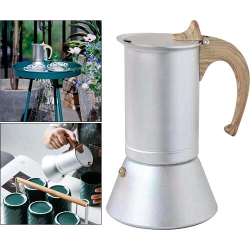 Aluminum Stovetop Espresso Maker Moka Pot Coffee Maker Espresso Coffee Maker Induction Cooker Heating Espresso Coffee Pot