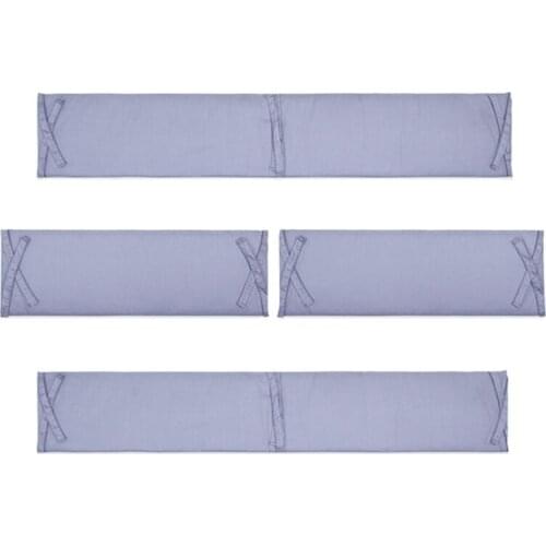 Four-piece Set Of Solid Color Around The Crib Bumper Cotton Removable Washable Bumper Newborn Baby Side Protector Set Bumpers