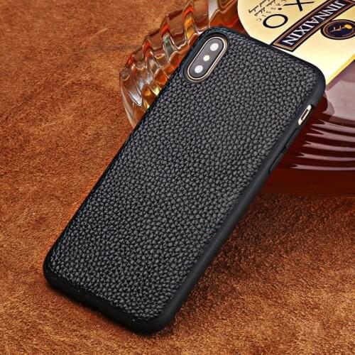 LANGSIDI brand case for iphone 7 8plus 6 12 pro max 11 pro max xs max Leather litchi pattern Shockproof cover mobile phone case