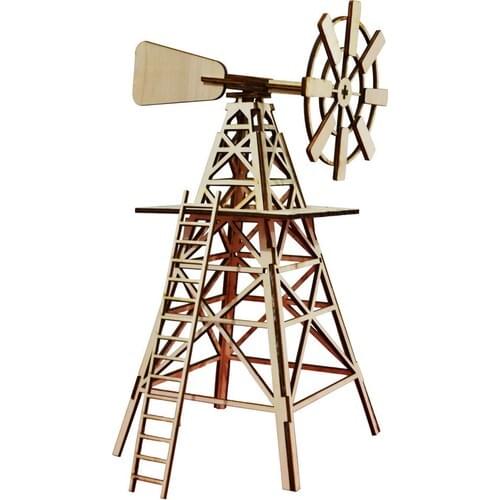 Make in Wood Wooden Boxed 38 Piece Traditional Wooden Wind Vane Scale Model