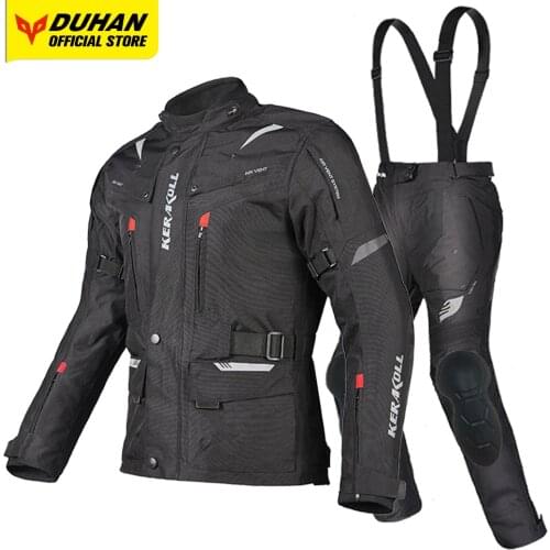 DUHAN Men Motorcycle Jacket Chaqueta Moto Waterproof Motocross Suit Riding Racing Jaqueta Motociclista Body Protective Armor