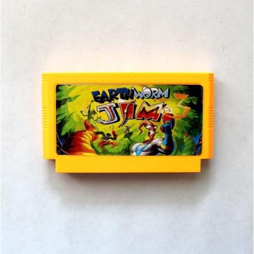 Earth Worm Jim 3 60 Pins 8 Bit Game Card