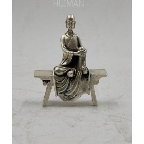 Collection China Copper Bench Buddha Sculpture Metal Crafts Home Decoration