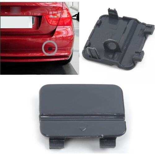 1pc Grey Car Tow Hook Cover Eye Cap Insert Rear Bumper For BMW Series 3 E90 E91 Car Rear Bumper Tow Hook Cover