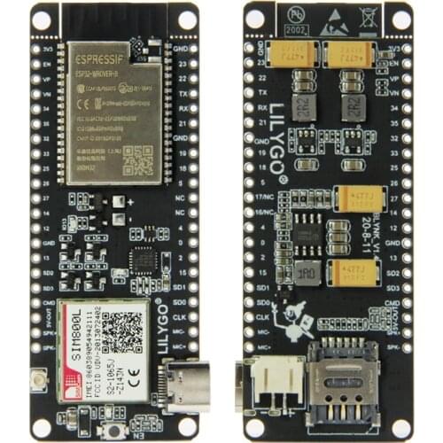 LILYGO® TTGO T-Call V1.4 ESP32 Wireless Module SIM Antenna SIM Card SIM800L Module