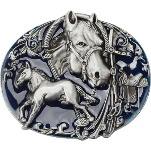 Horse image belt Buckle 3.8cm belt buckle belt DIY Components