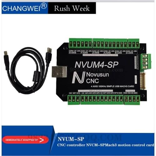 Mach3 USB interface NVUM-SP CNC motion controller NVCM-SP 3/4/5/6 axis stepper motor CNC motion control card