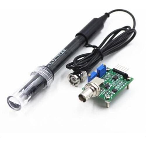 Liquid PH Value Detection Sensor Module PH Electrode Probe BNC Monitoring Control Board For Arduino BNC Electrode Probe Controll