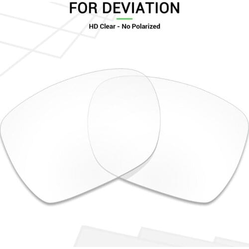 Mryok Anti-Scratch Replacement Lenses for Oakley Deviation Sunglasses HD Clear