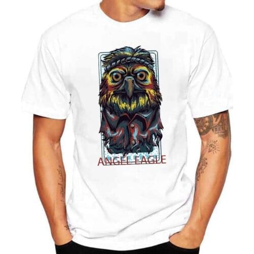 Men T shirt Short Sleeve aesthetics Angle Eagle Print T-Shirt Man Casual Tops Harajuku Fashion Cool Boy Women Tshirt Clothing