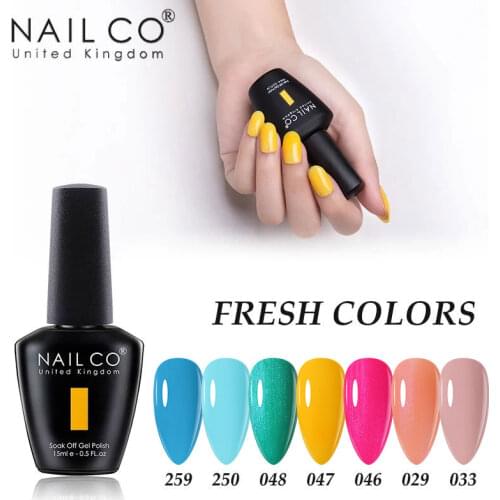 NAILCO Pure Macaron 47Colors UV Gel Nail Polish Hybrid Varnish Semi Permanant Lucky Lacquer Gelpolish Nails Art All For Manicure