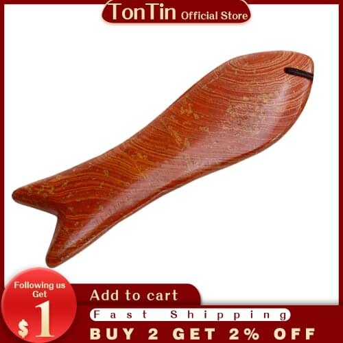 Wholesale & Retail Traditional Massage Tool Natural Bian-stone Healing Guasha kit fish shape