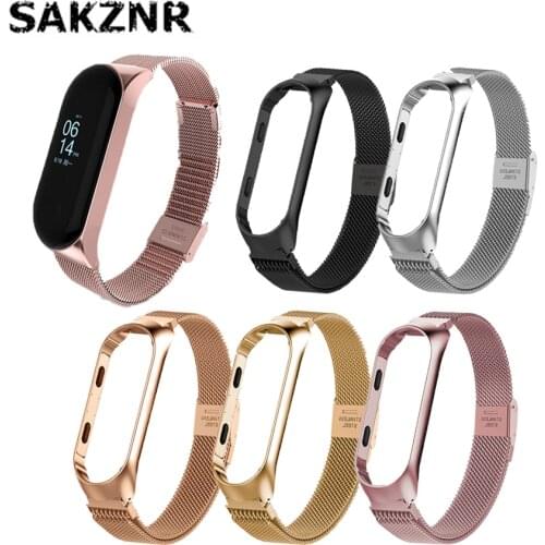 Stainless Steel Original Watch Strap for Mi band 4 Strap Metal for Mi band 5 Strap Bracelet for Xiaomi Mi band 4 Strap Magnetic