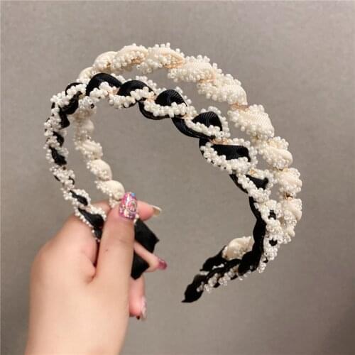 Pearl Rhinestone Hairbands For Women Hair Accessories For Girls Headband Hair Band Colorful Crystal Headbands