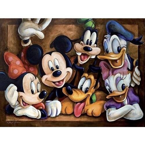 Full Square Diamond Painting 5D DIY "Disney Family" Embroidery Cross Stitch Kits Diamond Mosaic Wall Art Home Decoration