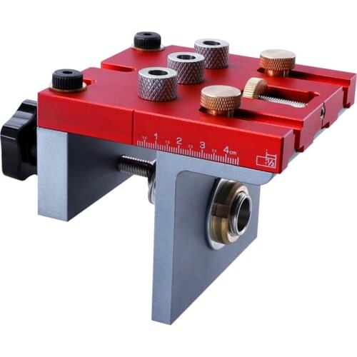 Positioning Clip Puncher Locator Power Tool Accessories Three-in-one Adjustable For Woodworking Pocket Hole Jig Kit Round Dowel