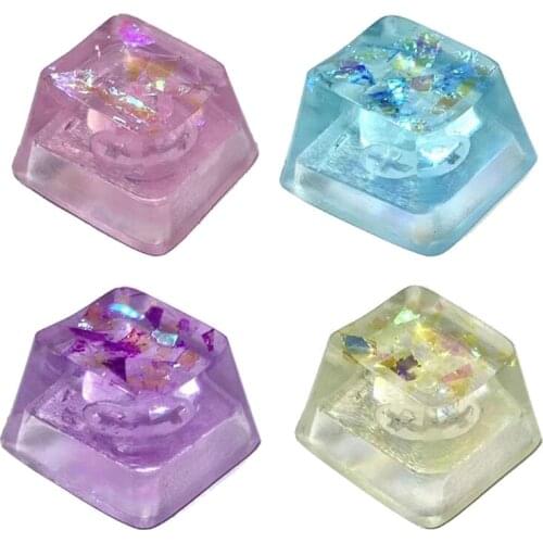 Handmade Customized OEM R4 Profile Resin Keycap Keyboard RGB Translucent Keycap P9YE