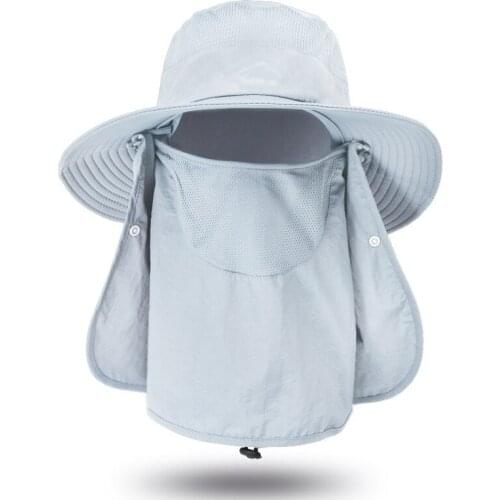 Outdoor sun hat summer waterproof sunscreen fisherman hat fishing breathable sun hat female face hat