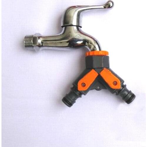 Garden Plastic Belt Switch Water Pipe Connector Car Wash Water Gun Tee Conversion Connector Faucet Y Type