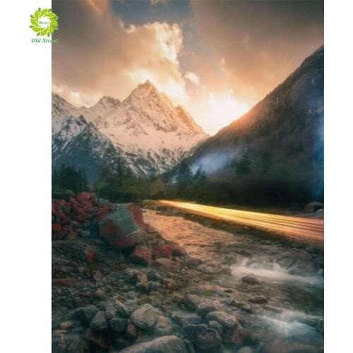 Old Street Home NEW 5D DIY Diamond Painting Cross Stitch Scenery House Needlework Diamond Embroidery Full Diamond Decorative