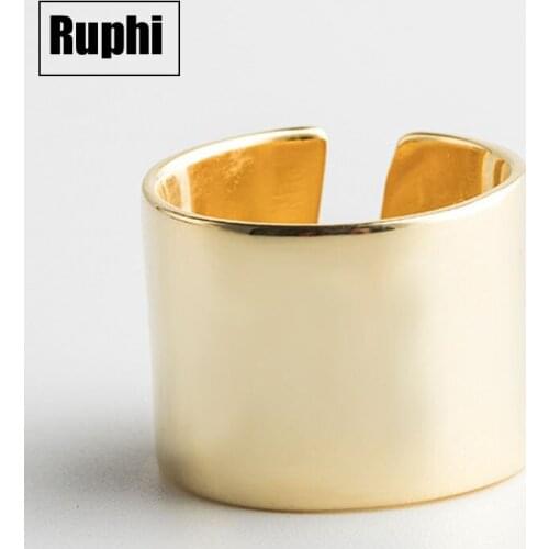 New Style Fine Polished Silver color wedding Open Finger Ring Anniversary Jewelry Gold color