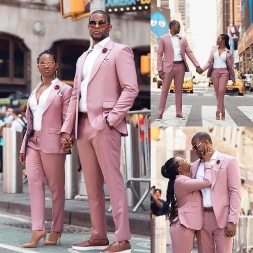 Wedding Men Tuxedos Slim Fit Single Button Peaked Lapel Suits Custom Made Party Groom Smart Casual Blazer 2 Pieces