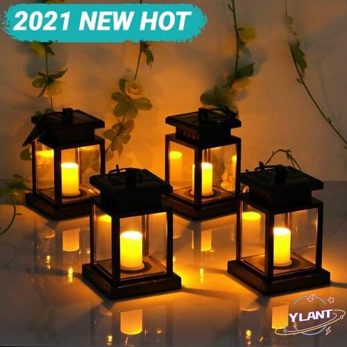 Hot Solar Powered LED Outdoor twinkle Candle Lantern Outdoor Lamp Home Garden Decoration Light Warm Flame Flashing Tea Light